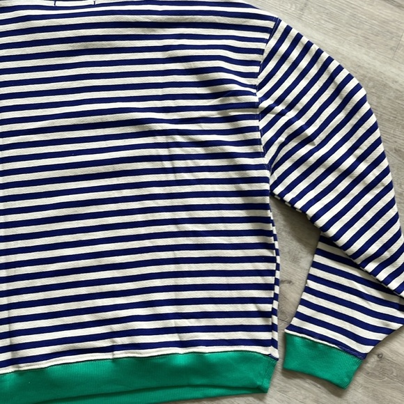 Free People Classic Striped Sweater Crewneck Oversize Baggy Cotton Women XS NWOT - Picture 13 of 13